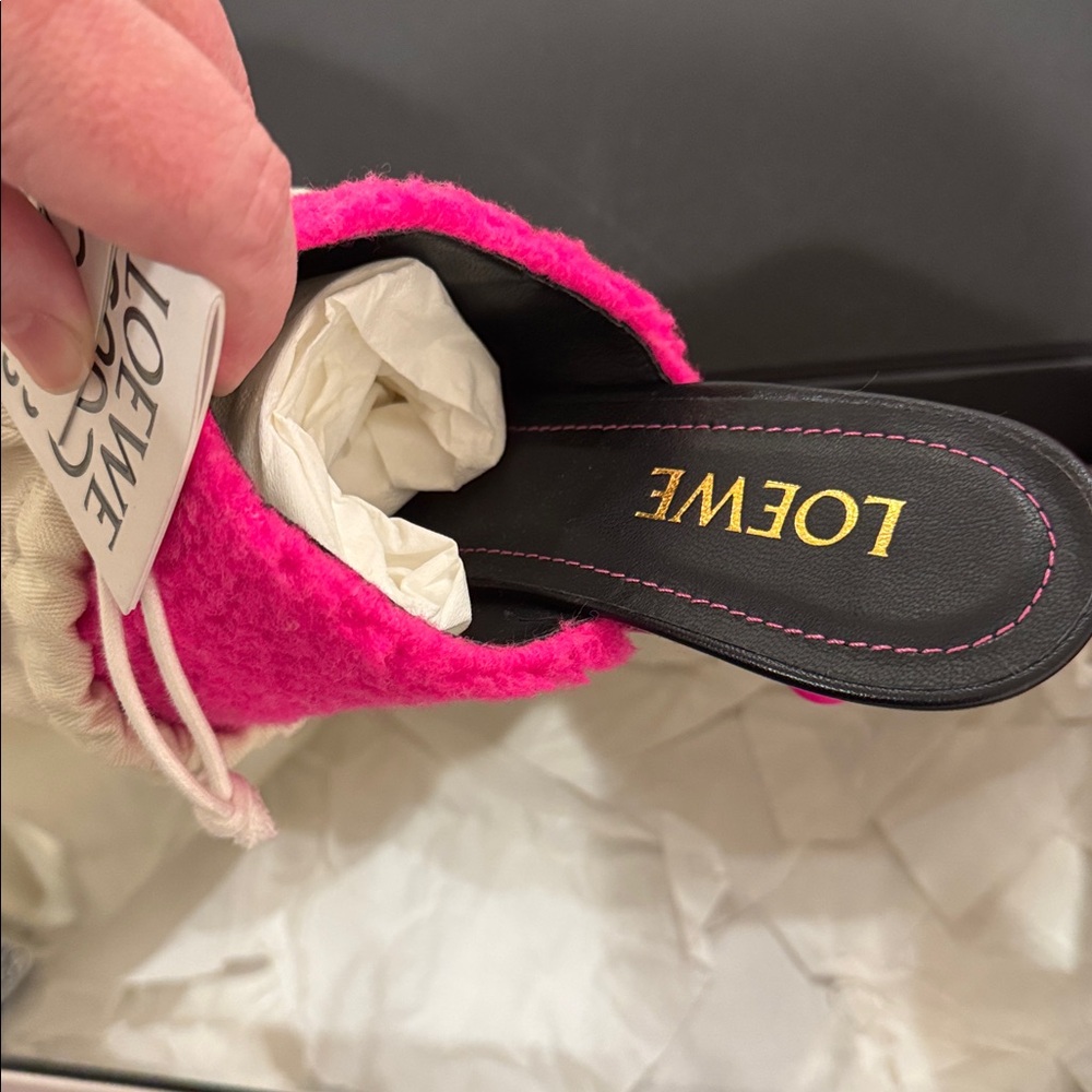 Loewe Fleece Pointed toe Mule - Picture 9 of 11